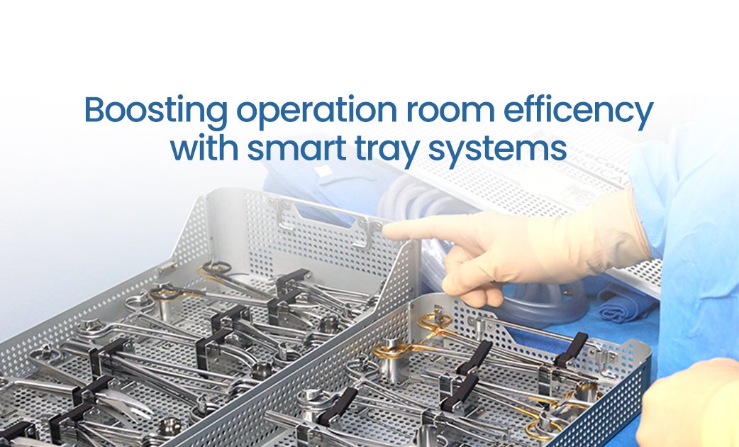 Smart tray systems improving OR turnaround time and efficiency by a trusted medical baskets and trays supplier in Germany.